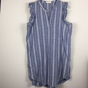 Anthropologie 4our Dreamers linen blend dress